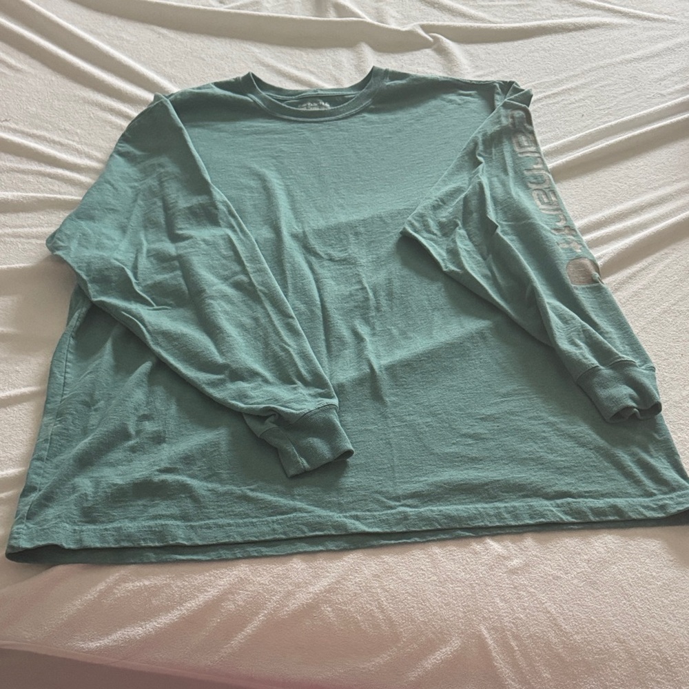 Carhartt Men's Teal Long Sleeve Shirt
